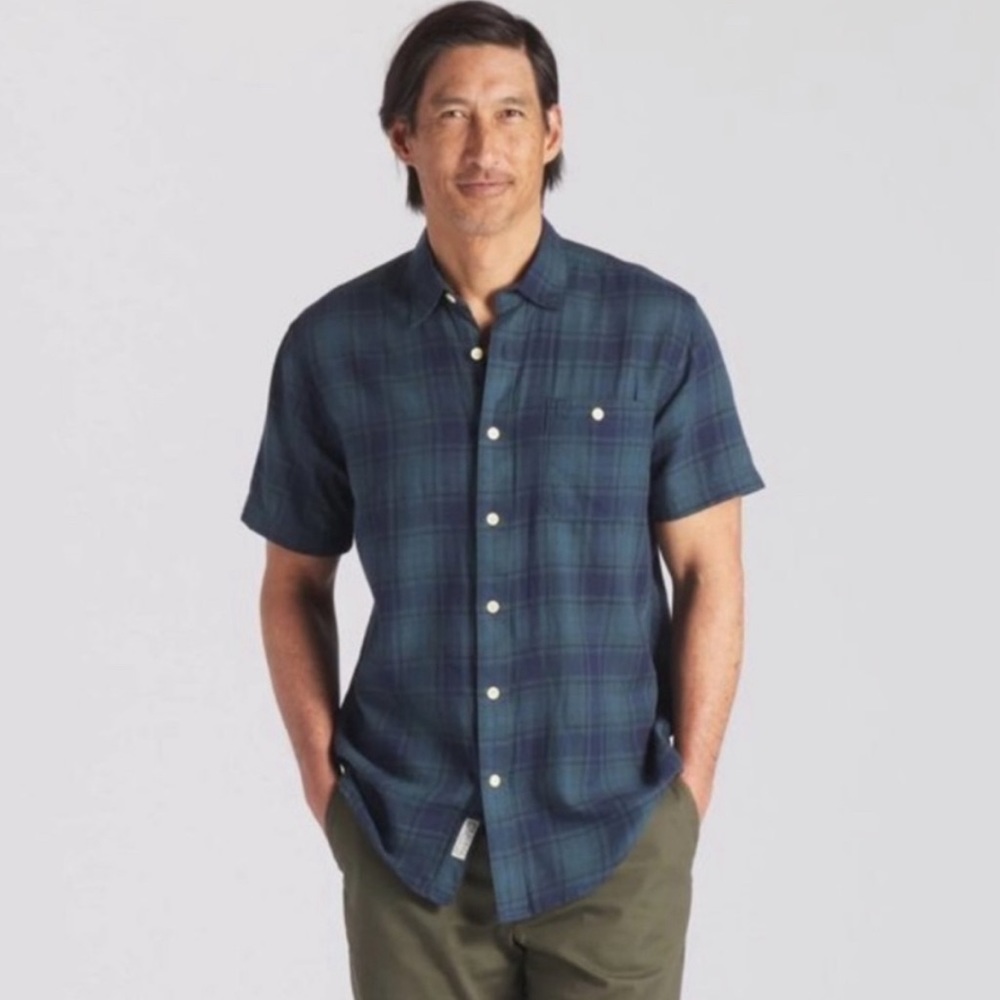 NWT Grayers Light Weight Classic Plaid Navy size XL or L